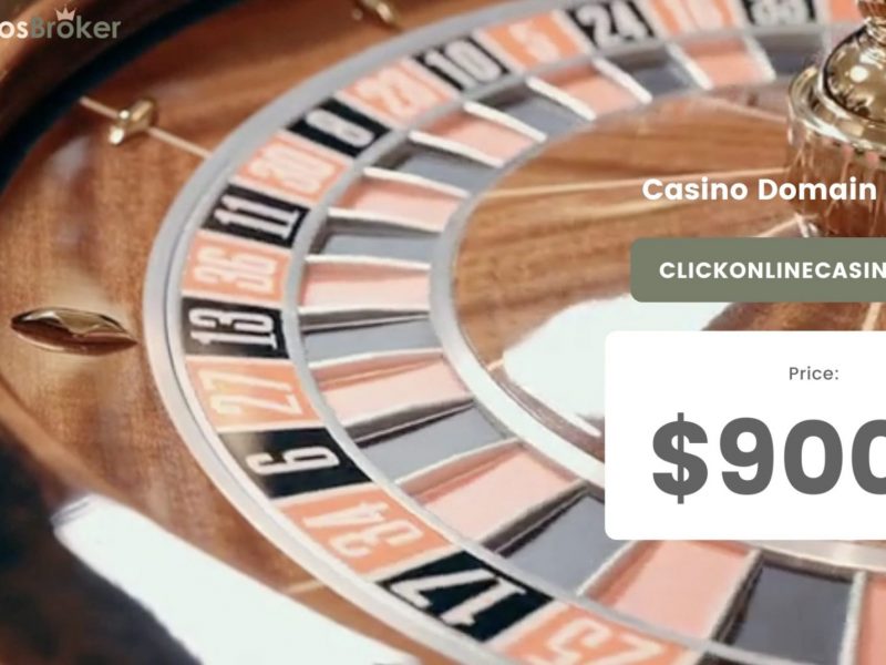 Domain kasino untuk dijual: ClickOnlineCasino.com