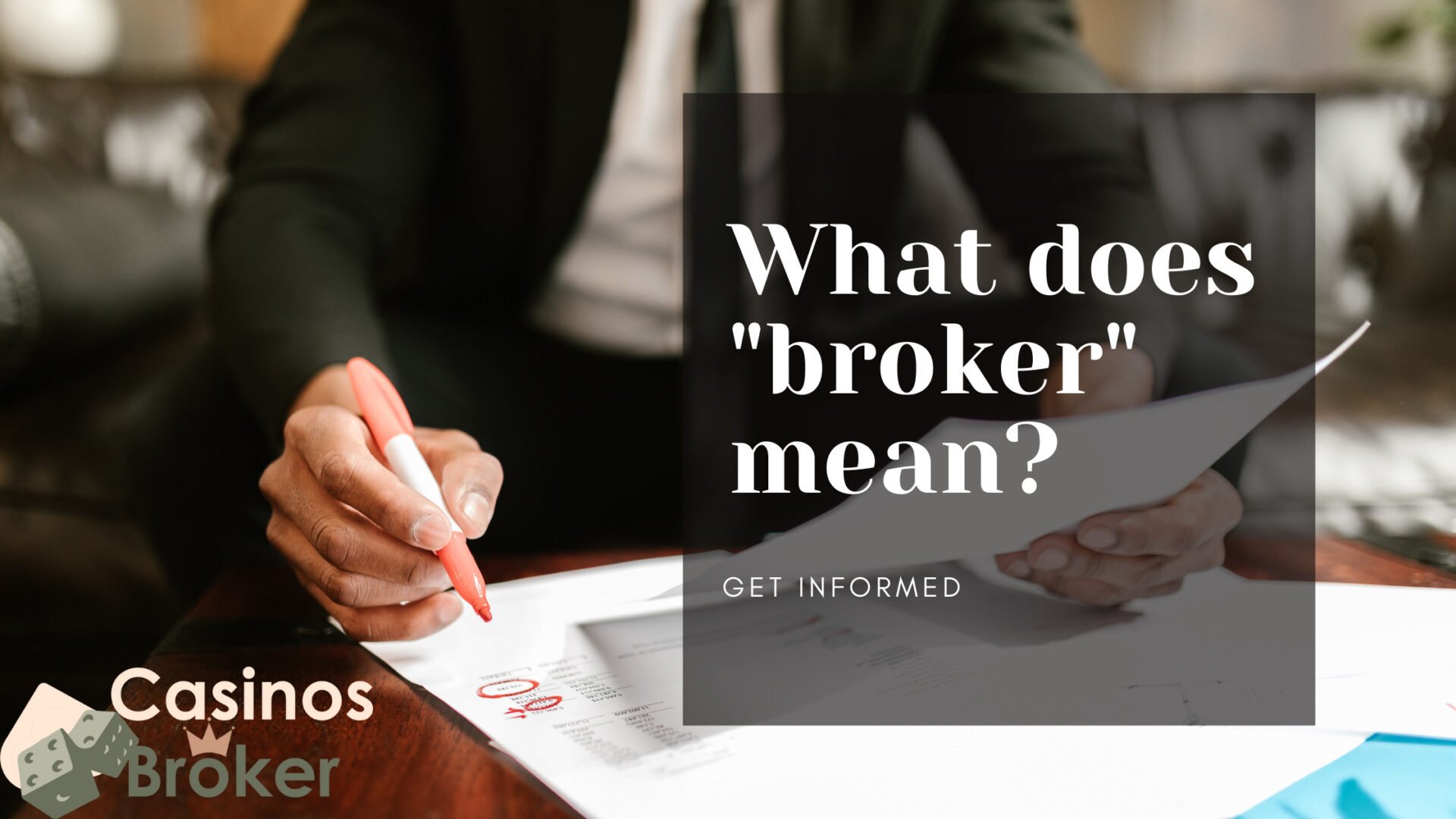 What does broker mean