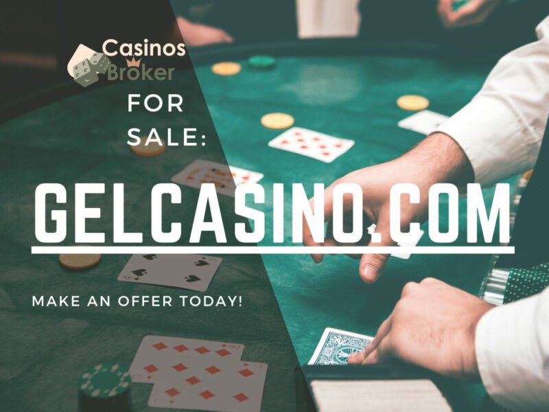 カジノのドメインが売りに出されました。GELCASINO.com