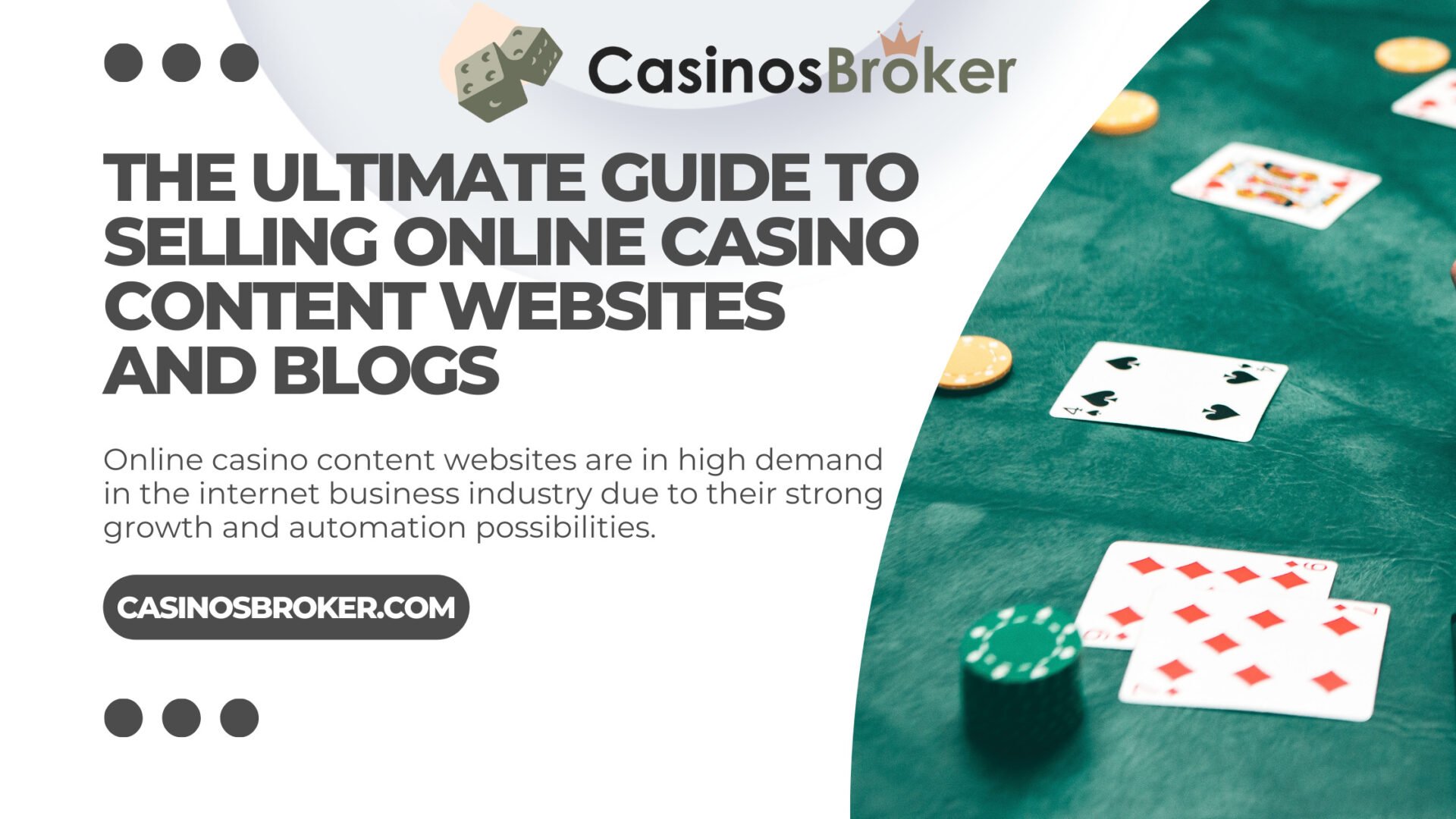 Konečný průvodce pro prodej online kasinových obsahových webových stránek a blogů